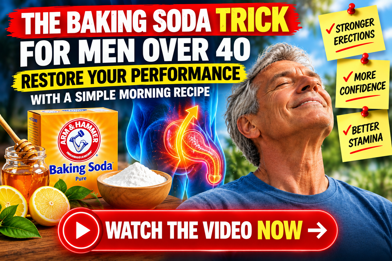 Baking Soda Trick For Men - Watch The Video Now